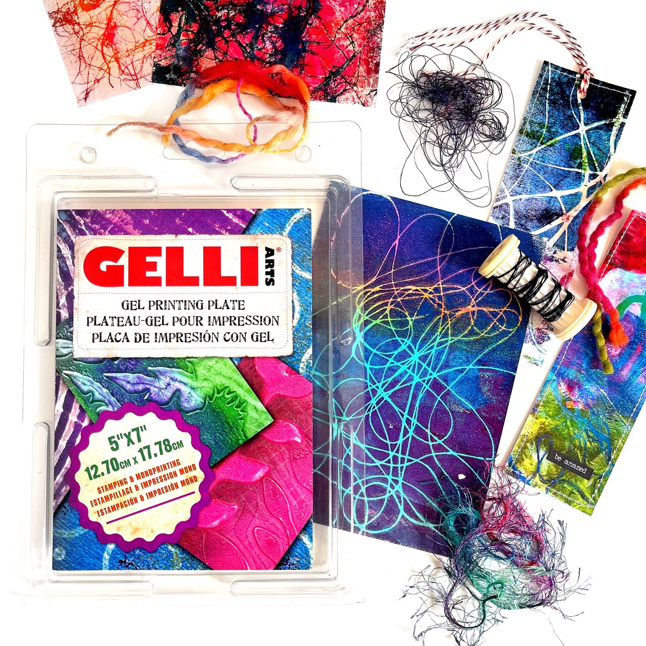Thread and Yarn Printing with Gelli Arts®